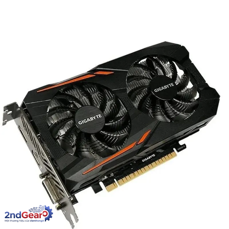 GIGABYTE GV-N105TWF2OC-4GD GTX 1050 Ti 4GB D5 2 FAN - CŨ