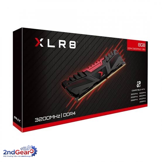 RAM PC PNY XLR8 8GB DDR4 | (1x8GB), 3200MHz, Intel/AMD (2nd) - Ảnh 4